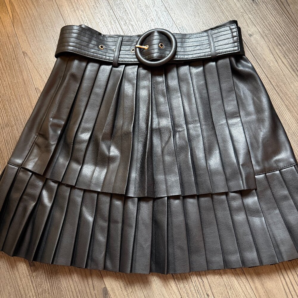 Zara Black Layered Mini Skirt - Picture 2 of 6